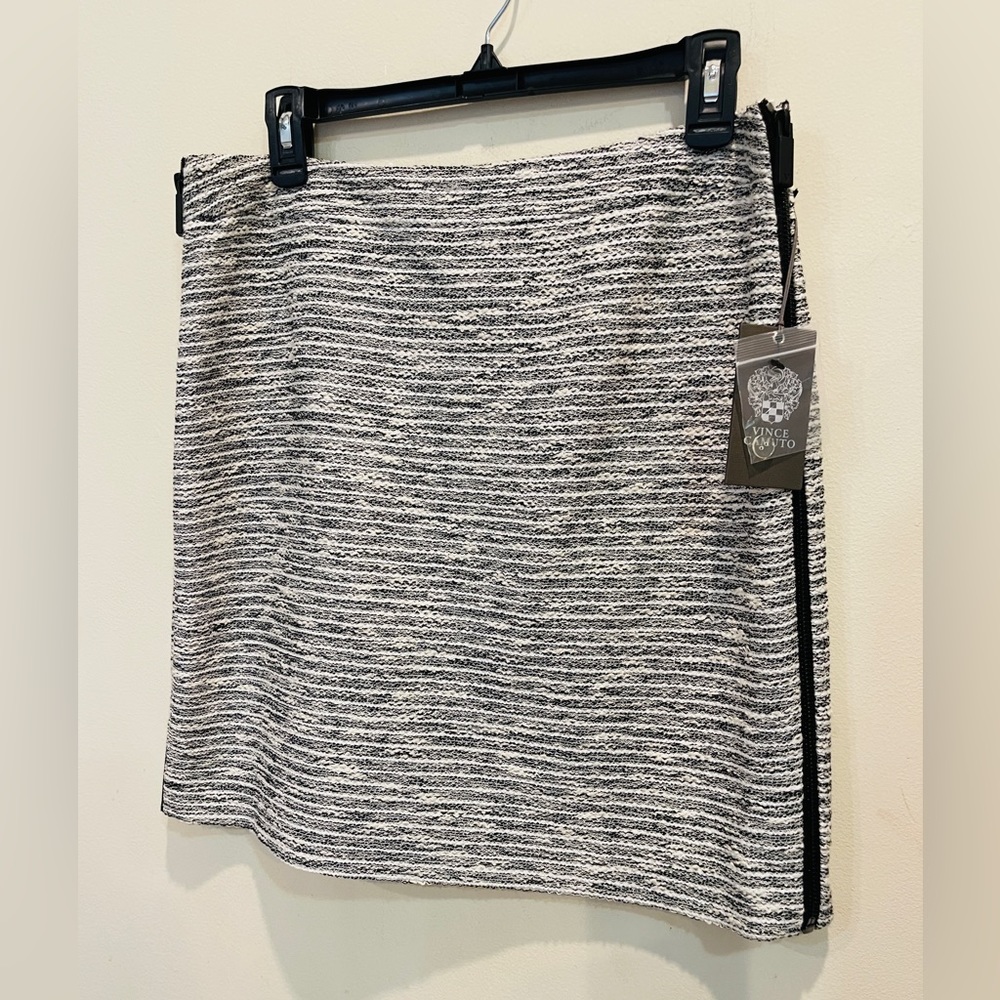 Vince Camuto Modern Edge Tweed Zipper Skirt